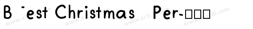 Best Christmas   Per字体转换